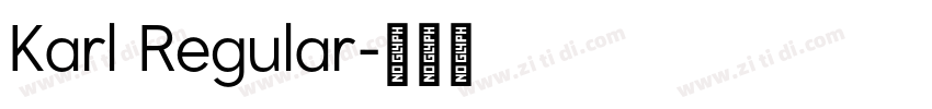 Karl Regular字体转换